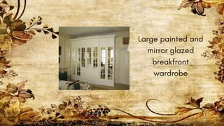 Large painted and
mirror glazed
breakfront
wardrobe