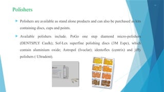 FINISHING AND POLISHING OF GIC AND COMPOSITE | PPTX