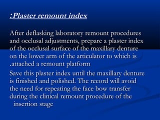 Finishing and polishing the complete denture | PPT