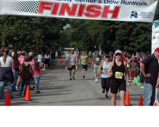 Finishing cont. dow run walk