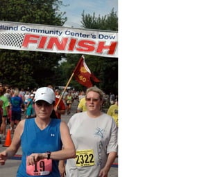 Finishing cont. dow run walk