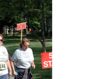 Finishing cont. dow run walk