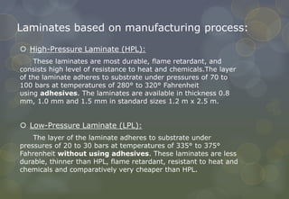 LAMINATES AND VENEER | PPTX