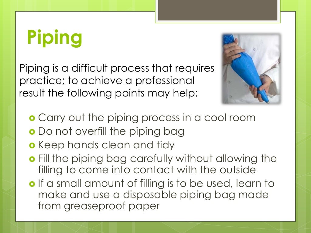 Finishing methods applied to hot and cold desserts