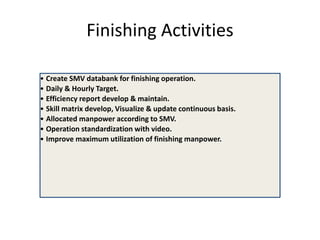 Finish A Module Finishing section training module for r&d | PPTX
