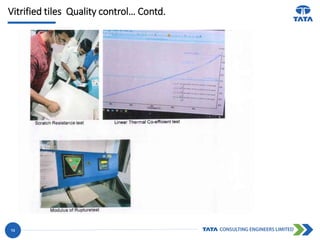 Vitrified tiles Quality control… Contd.
13
 