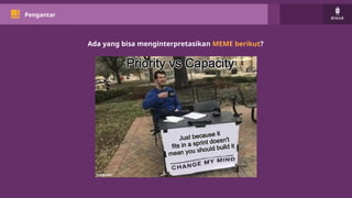 Ada yang bisa menginterpretasikan MEME berikut?
Pengantar
 