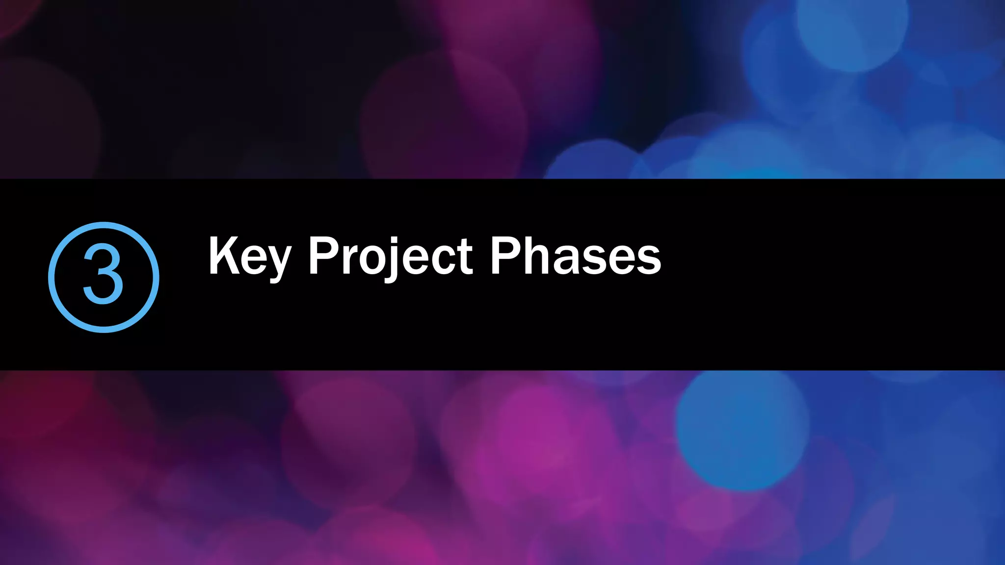Key Project Phases
3
 