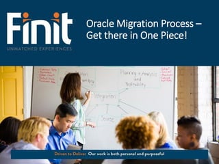 Oracle Migration Process –
Get there in One Piece!
 