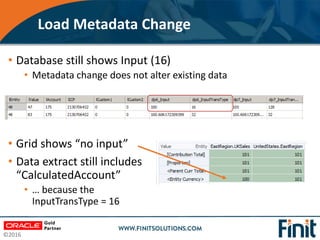 ©2016
Load Metadata Change
• Database still shows Input (16)
• Metadata change does not alter existing data
• Grid shows “...