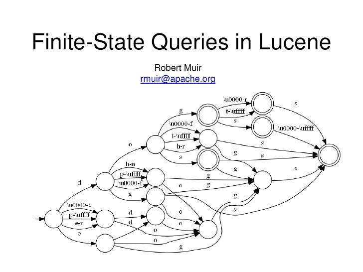 expressing queries as finite state automata expressing queries as finite state automata