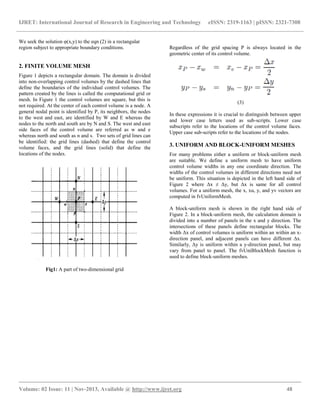 Finite volume solution of diffusion equation and application to model ...