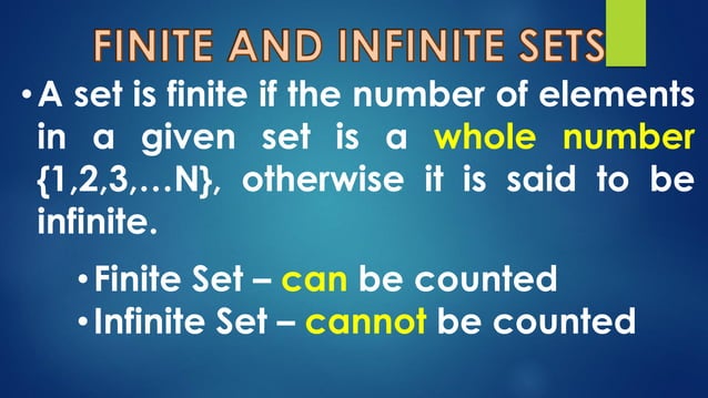 Finite and Infinite_Equal and Equivalent_Ways of naming sets | PPT