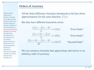 The Finite Difference Method - March 30th, 2012 | PDF
