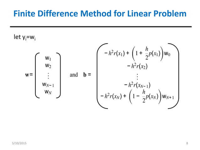 Finite difference method | PPTX