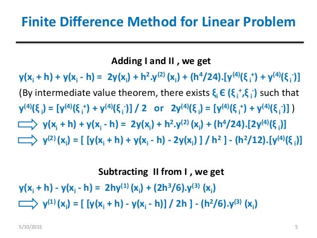 Finite difference method