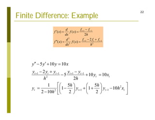 Finite Difference Method | PDF
