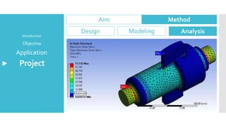 Project
Application
Objective
Introduction
Aim Method
Design Modeling Analysis
 