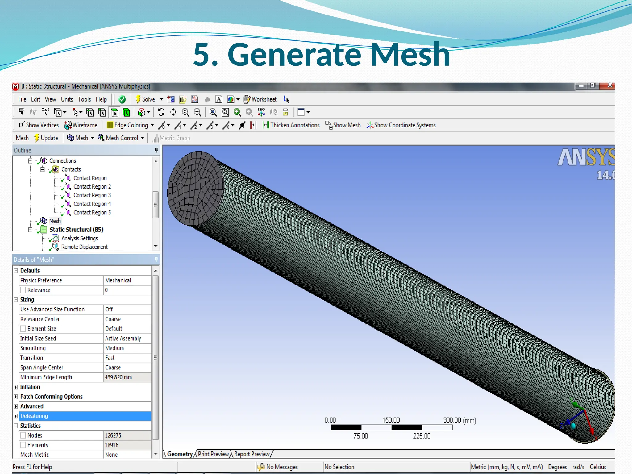 5. Generate Mesh
 
