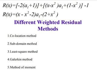 Finite Element method for engineering problrms | PPTX