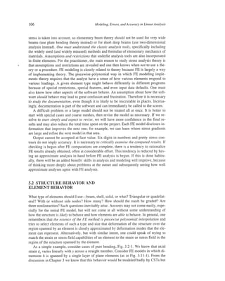 Finite element modeling for stress analysis