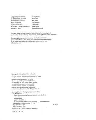 Finite element modeling for stress analysis