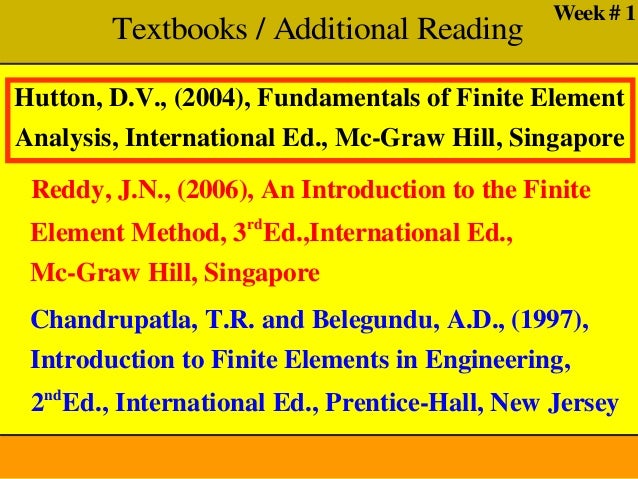Solutions manual Introduction to finite elements in engineering (Book )