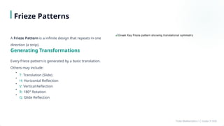Exploring Symmetry, Transformations, and Patterns in Finite Mathematics ...