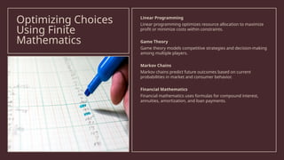 Finite Math Finance Formulas Finite Mathematics and Its Practical Applications in Real Life and ...