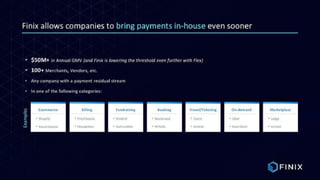 Finix Payments Pitch Deck