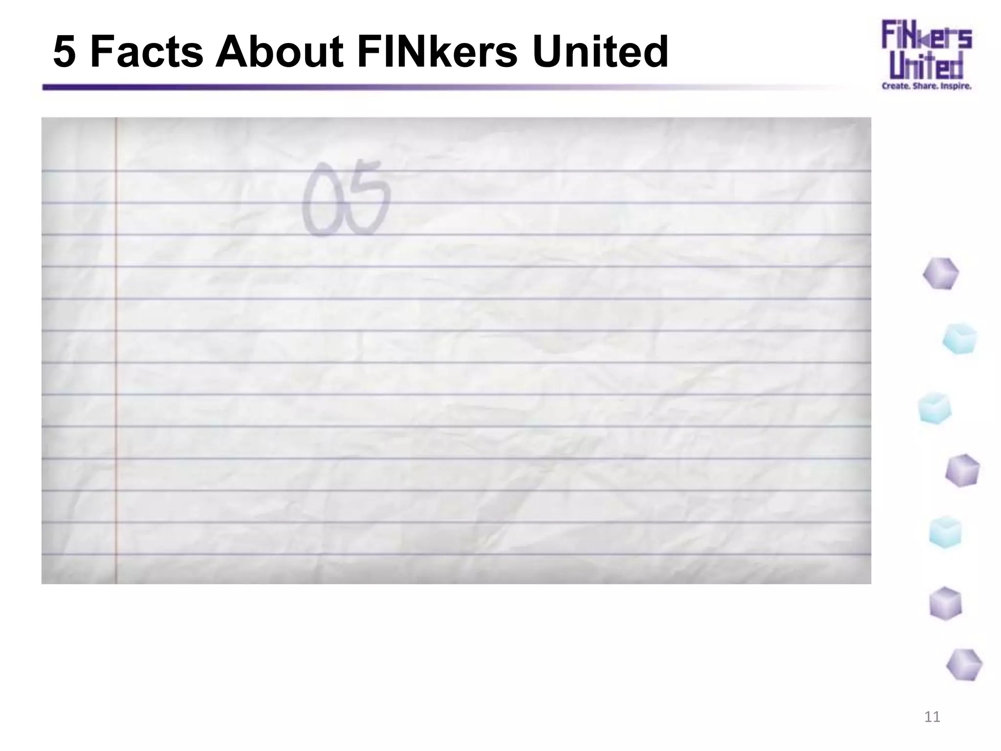5 Facts About FINkers United
11
https://www.youtube.com/watch?v=-x-SneC0V1Q