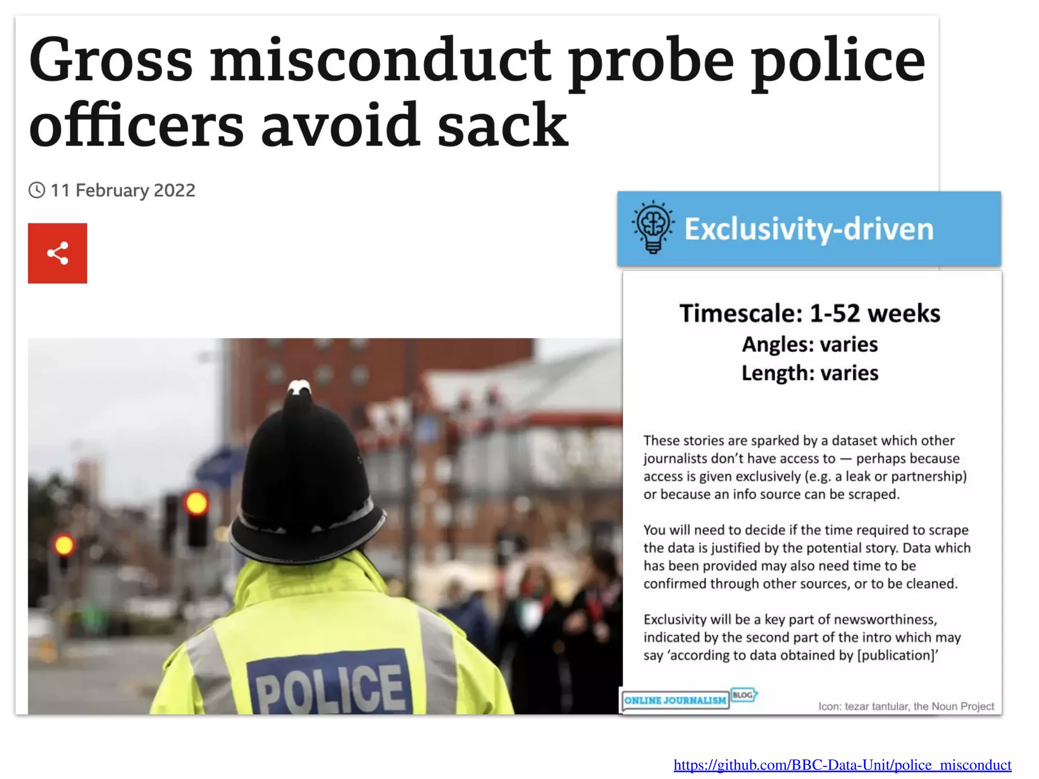 https://github.com/BBC-Data-Unit/police_misconduct
 