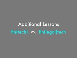 Fin (Legal) Tech – Law’s Future from Finance’s Past (Some Thoughts About the Financialization of the Law) – Professors Daniel Martin Katz + Michael J Bommarito 