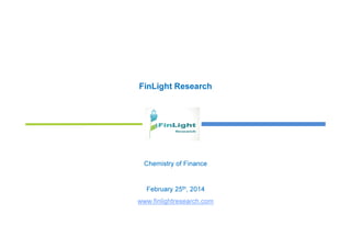 FinLight Research
Chemistry of Finance
February 25th, 2014
www.finlightresearch.com
 