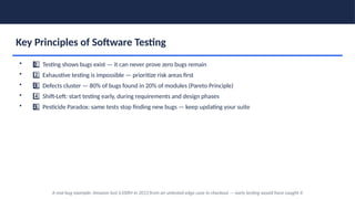 Comprehensive Guide to Software Testing Principles and Practices | PPTX