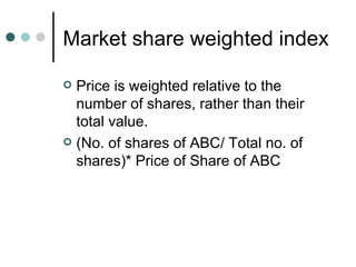 Stock Market indices | PPT