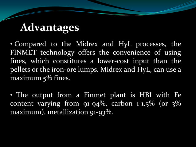 Finmet process | PPTX
