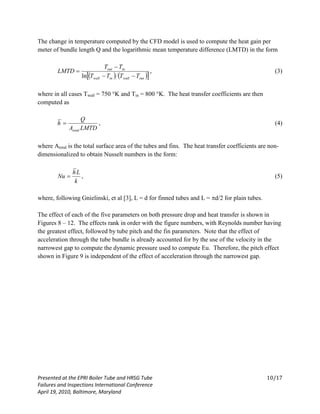 CALCULATION OF FINNED TUBE PRESSURE DROP AND HEAT TRANSFER USING FULLY ...