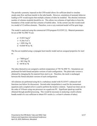 CALCULATION OF FINNED TUBE PRESSURE DROP AND HEAT TRANSFER USING FULLY ...