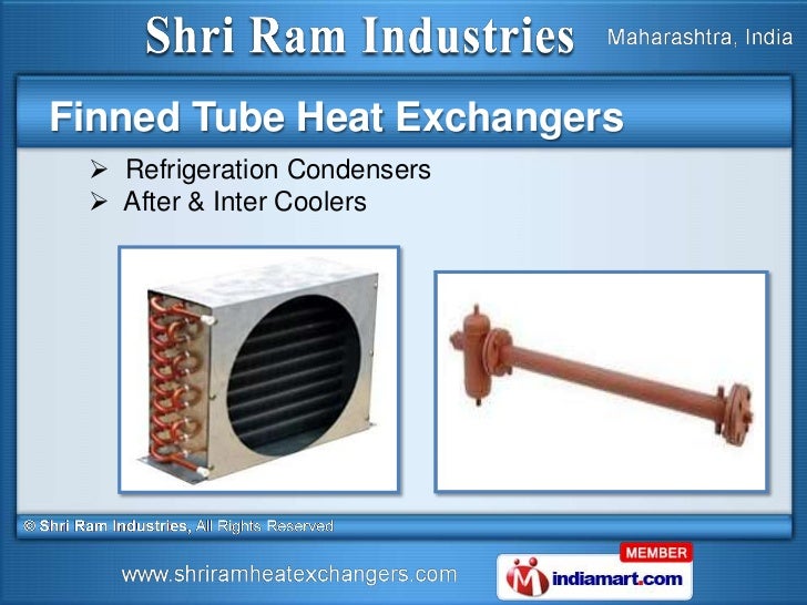 Finned Tube Heat Exchangers by Shri Ram Industries Pune