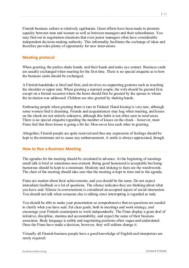 Compare And Contrast Essay About High School And College Content Finland Yellow Wallpaper Analysis Essay also Thesis Statement For An Essay Finnish Business Culture Guide Learn About Finland Thesis Statement Analytical Essay