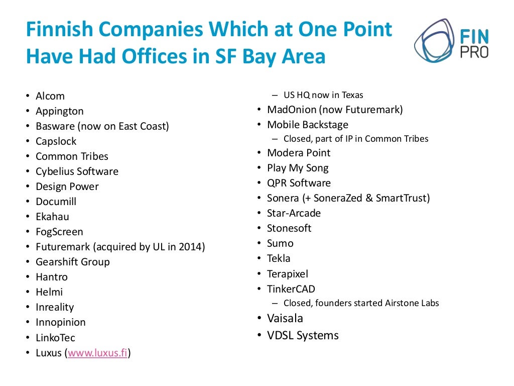 Finnish Companies In Sf Ver 0 9