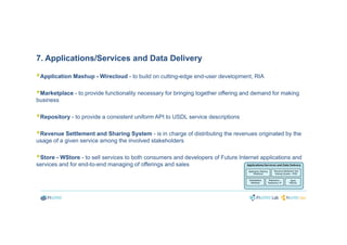 7. Applications/Services and Data Delivery
Application Mashup - Wirecloud - to build on cutting-edge end-user development,...