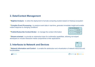 2. Data/Context Management
BigData Analysis - to allow the deployment of private computing clusters based on Hadoop ecosys...