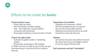 Banks & FinTechs: how to set up a successful collaboration | PDF