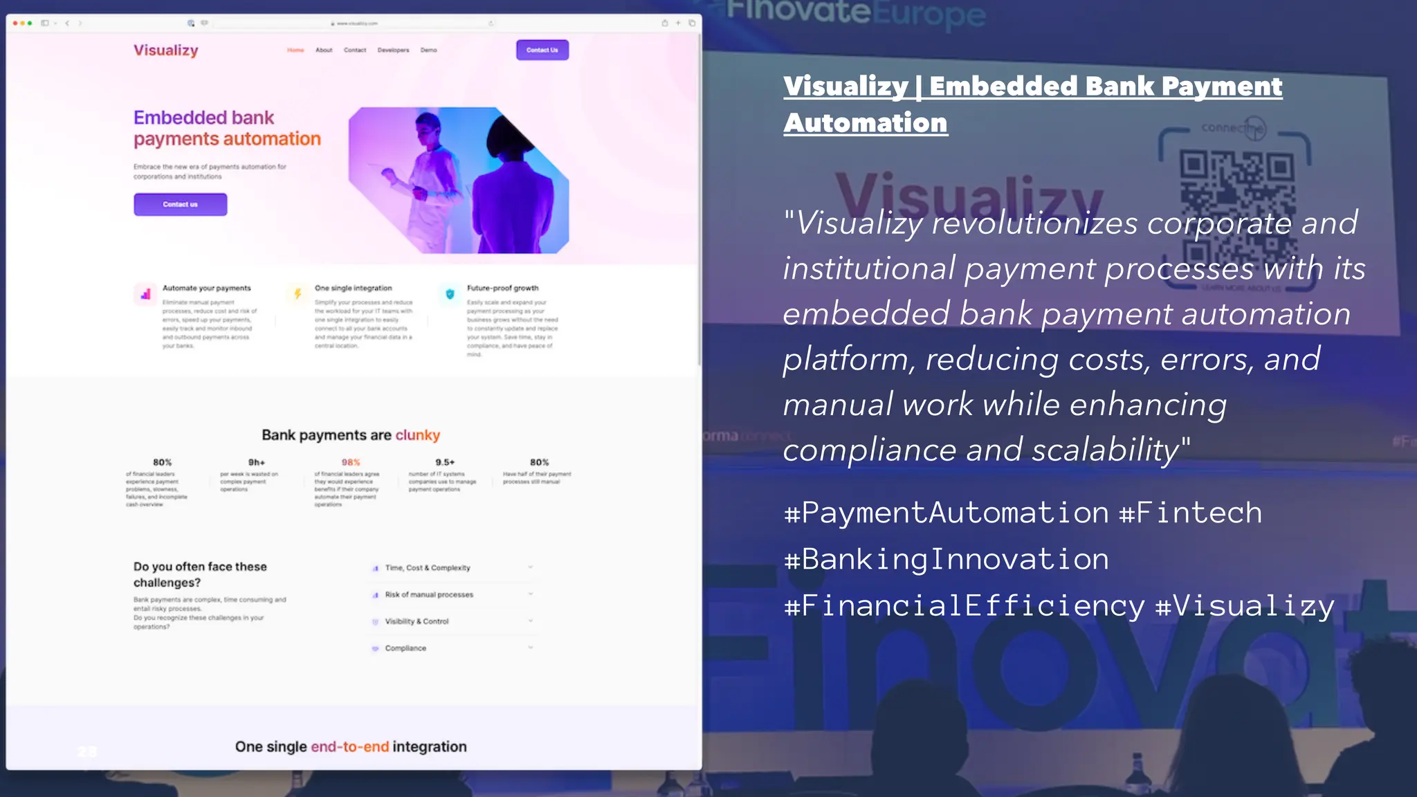 Visualizy | Embedded Bank Payment
Automation
"Visualizy revolutionizes corporate and
institutional payment processes with its
embedded bank payment automation
platform, reducing costs, errors, and
manual work while enhancing
compliance and scalability"
#PaymentAutomation #Fintech
#BankingInnovation
#FinancialEfficiency #Visualizy
28
 