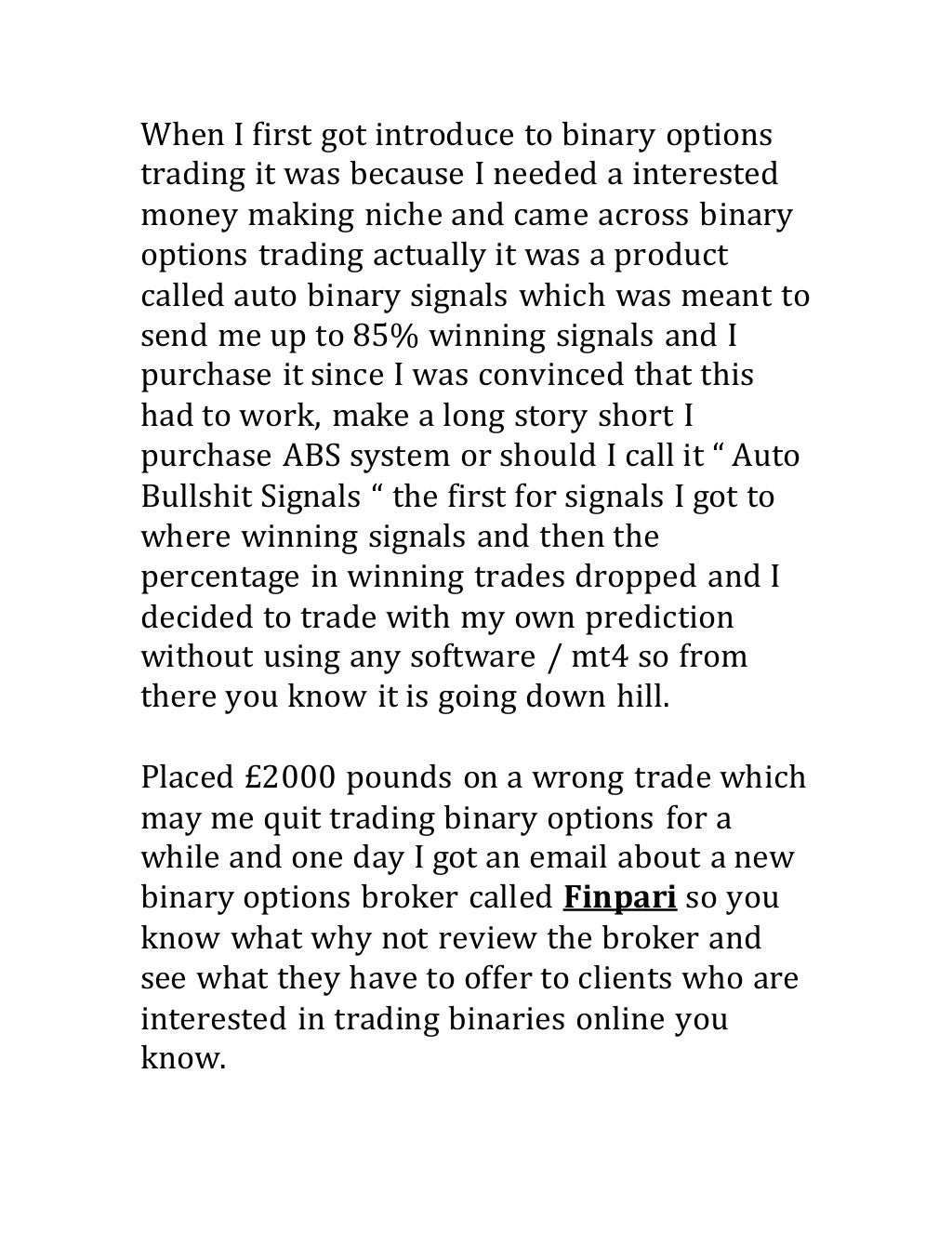 Finpari promo code