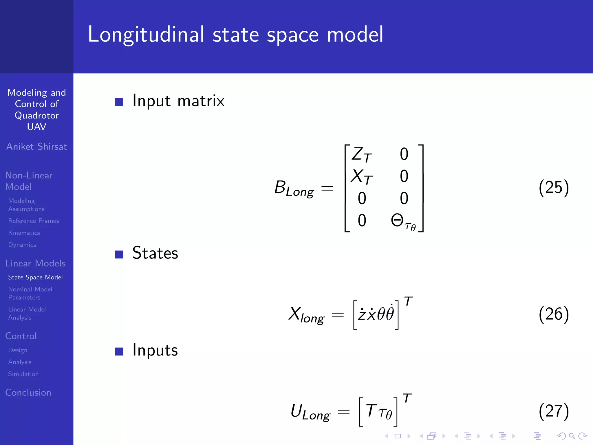 Modeling and control of a Quadrotor UAV | PDF
