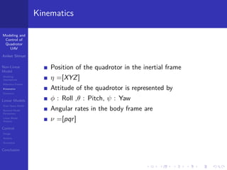 Modeling and control of a Quadrotor UAV | PDF