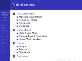 Modeling and control of a Quadrotor UAV | PDF